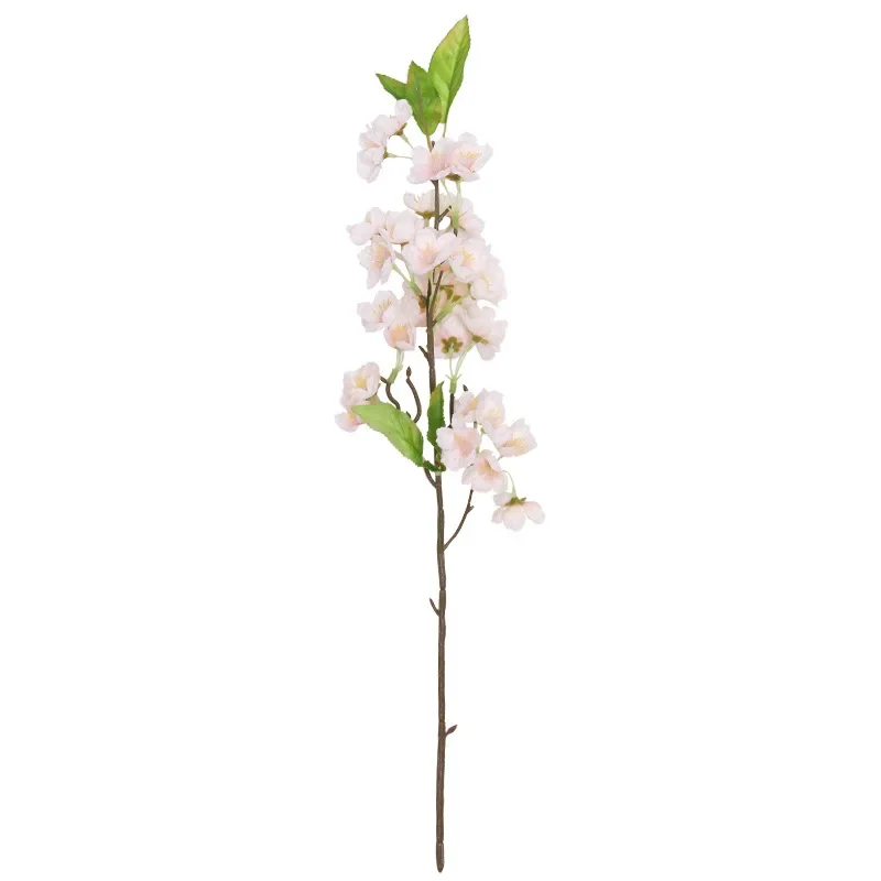 Artificial Peach Flower 52CM with Leaves, Peach Branch, Artificial Flower In Indoor Study