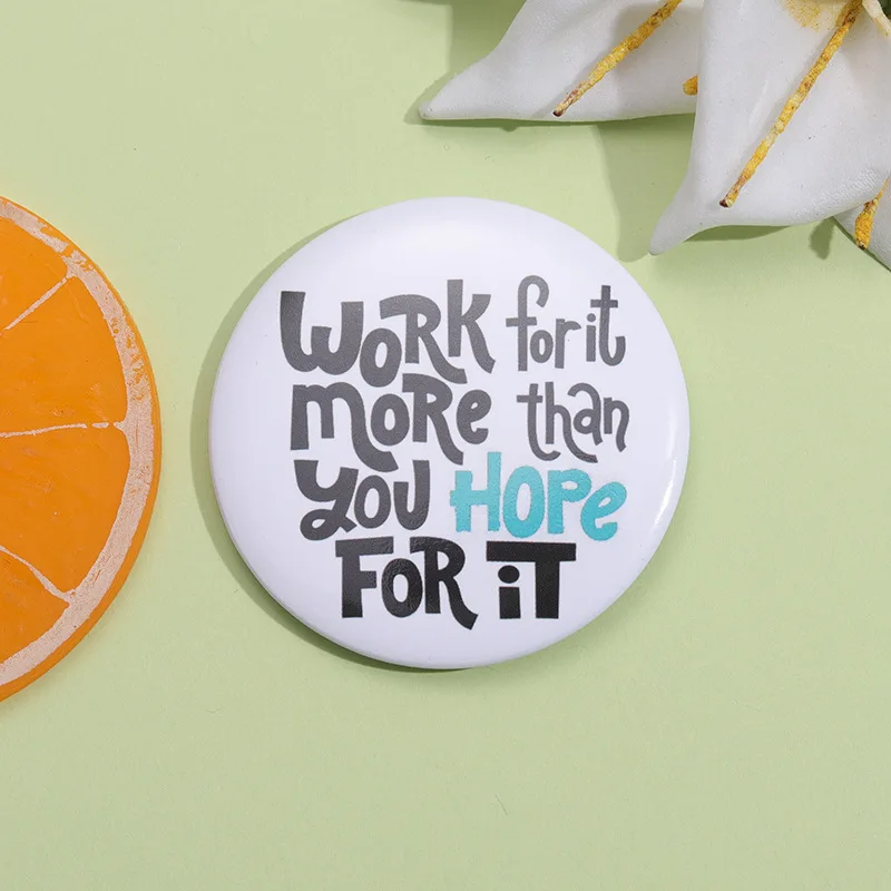 

50Pcs Custom Personalize Tinplate Pins Text Pictures Logo Printed Customize Brooches Lapel Metal Badges for Friends Wholesale