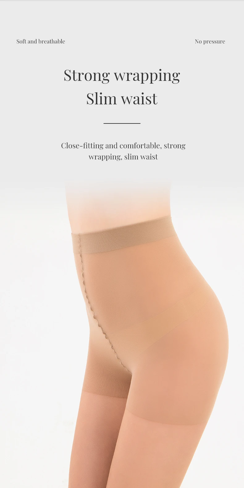 15D Ultradünne Transparente Damen-Strumpfhose in Übergröße Elastische Sexy Nylon-Strumpfhose für Frauen in Übergröße Superelastische Strümpfe – Detail 4