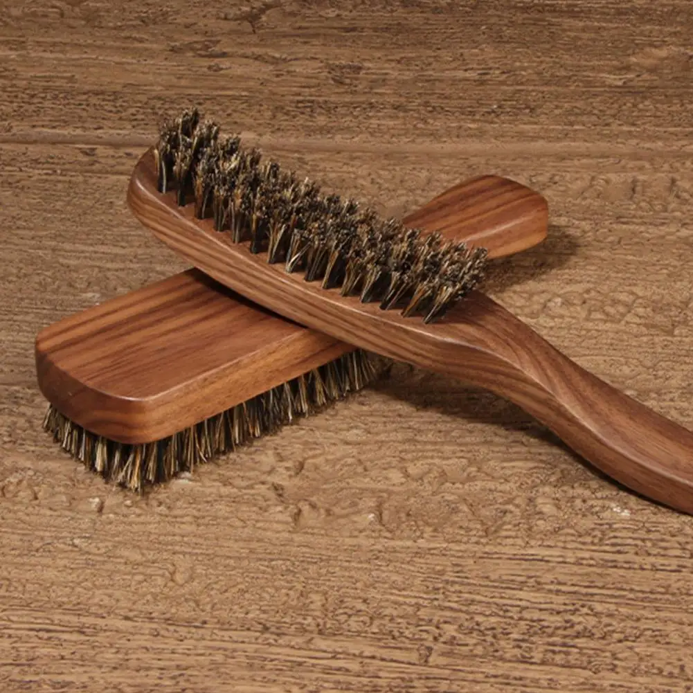 

Натуральная щетина кабана, расческа-щетка, антистатическая овальная парикмахерская деревянная щетка для волос, расческа J0Z1