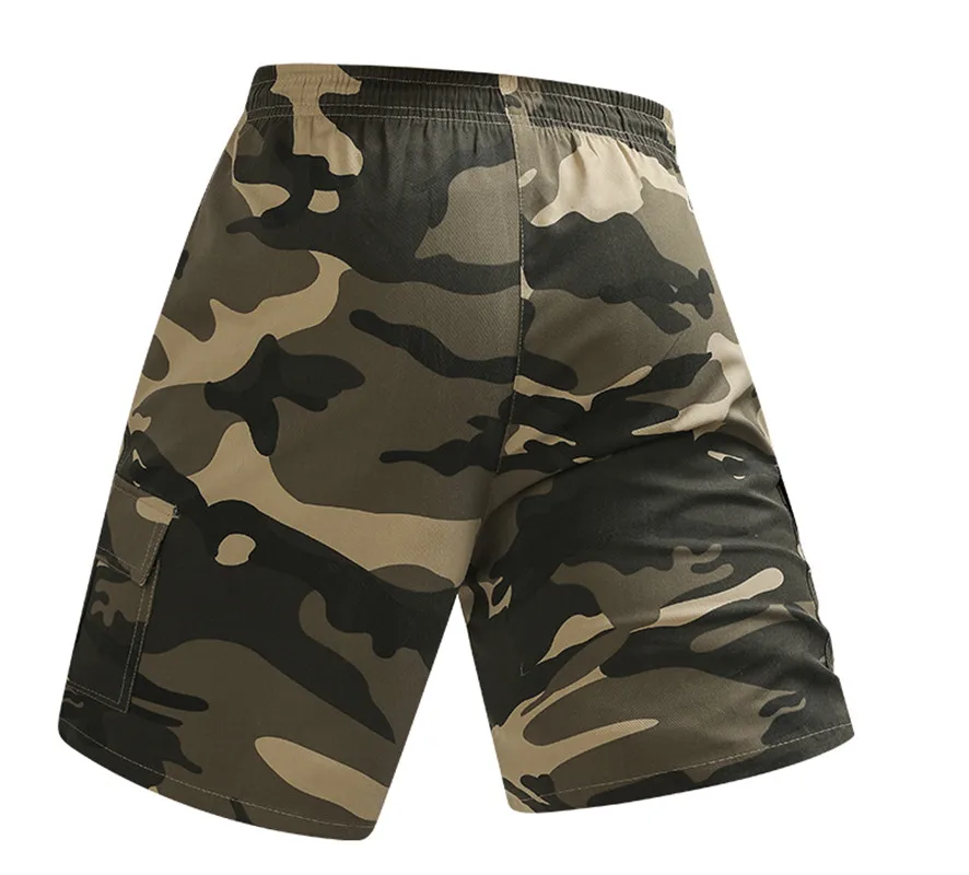 新しい Summe ファッション多用途迷彩マルチポケットショーツメンズレジャールーズフィットネスランニングスピード乾燥通気性ビーチショーツ
