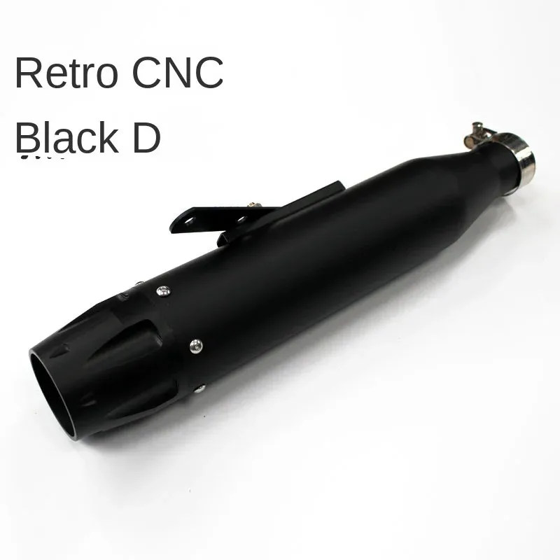 كاتم صوت عادم الدراجة النارية العالمي ريترو عتيق كلاسيكي مطلي بالكهرباء الهروب موتو لـ cg125 sr400 cb500 vt500 CM300 500 Cafe