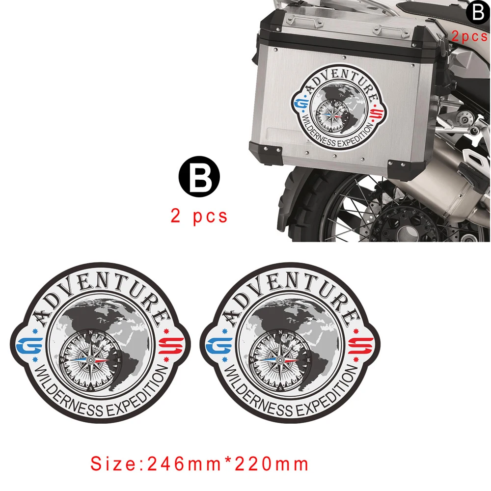 オートバイのトランク用ラゲッジケース,ラゲッジケース,パニエ,トップサイドステッカー,bmw f800gs f800 gs adv用ステッカー