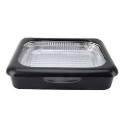 Foil Pans Insulated Easy To Clean Multifunction Lightweight Foil Tray Carrier Stackable with Removable Lid for Outdoor Camping