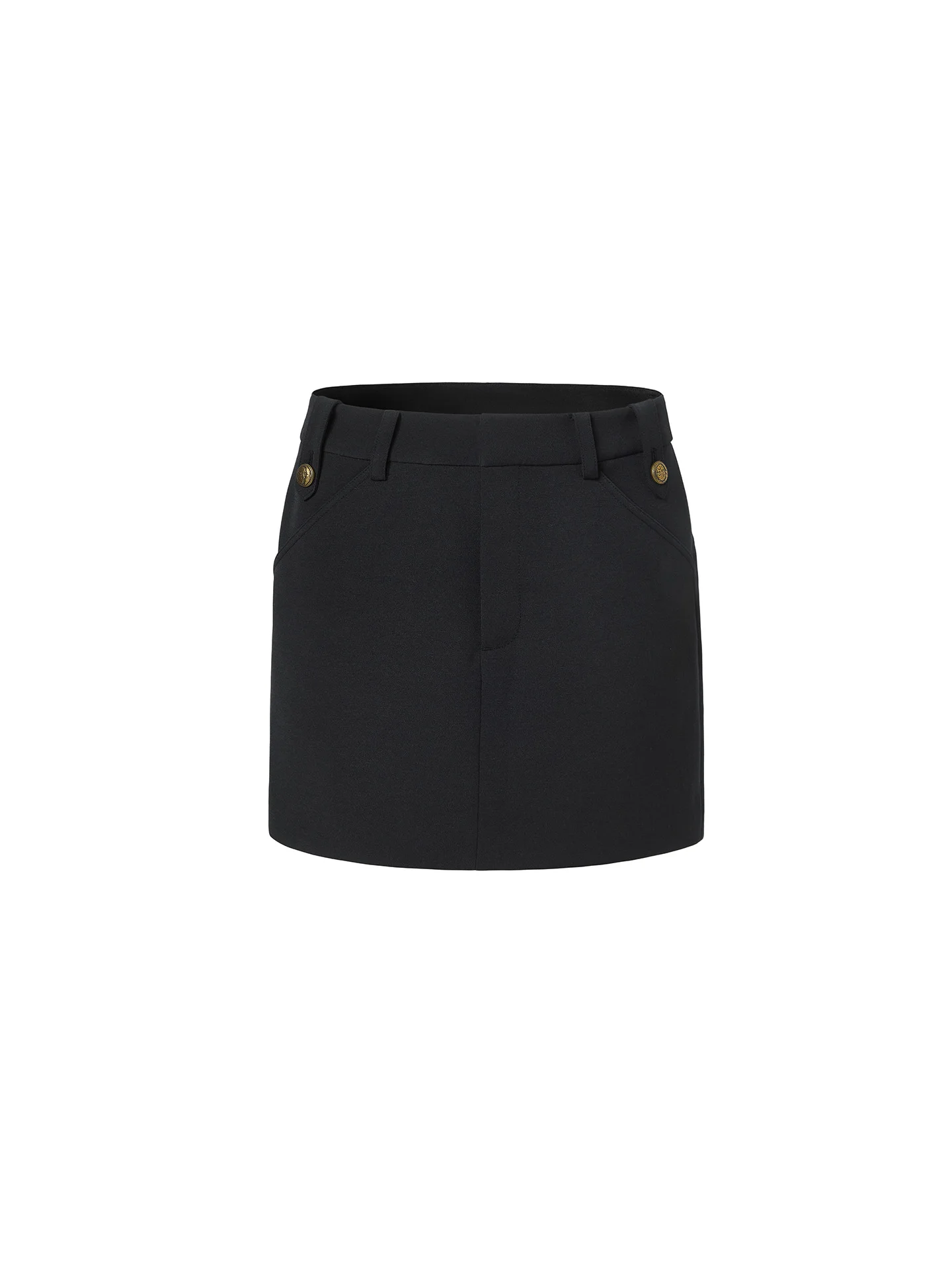 

LEDIM WANG Bla Label lectual Женская юбка с высокой талией и прямыми штанинами, современная, из полиэфирного волокна, без эластана, Ci...