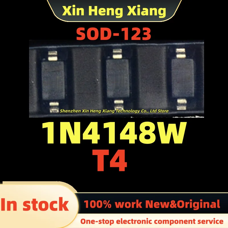 (100-1000pcs)1N4148W T4 1N4148 IN4148 1206 SOD-123