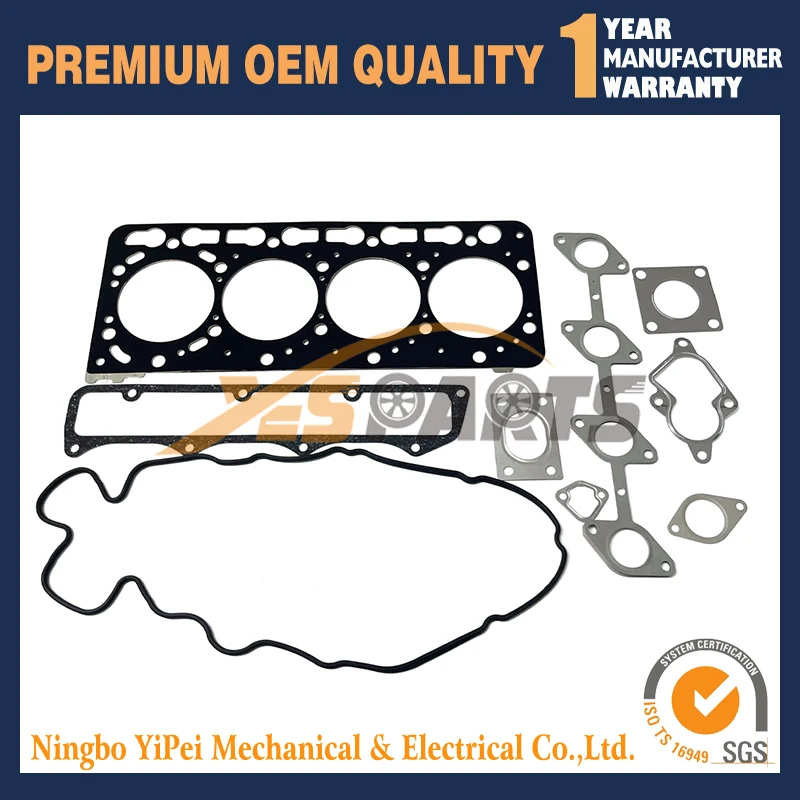 V3300-DI V3300 Engine Gasket Set  for Kubota Excavator Generator(16 Valve)