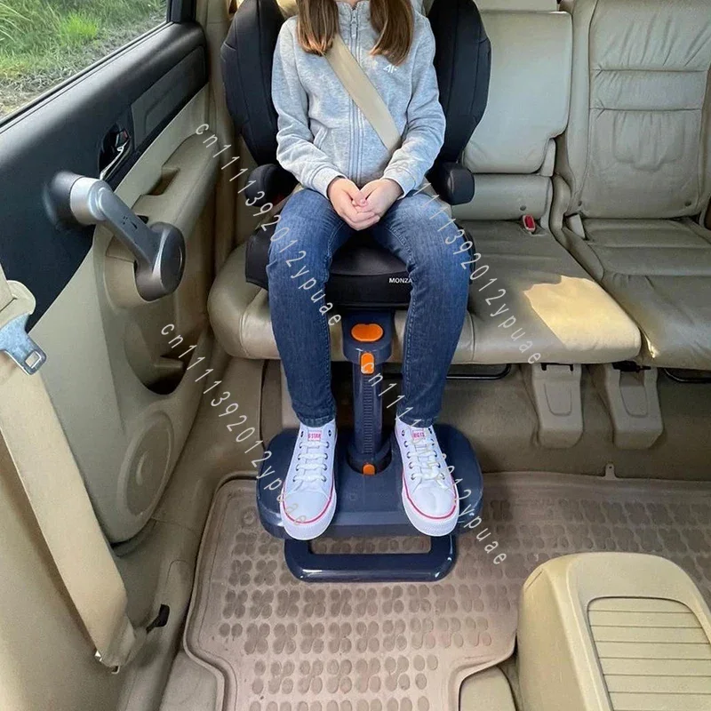 Adjustable Angle Kids Car Seat Footrest, Ergonomic Travel Foot Support Accessory for Children Road Trip