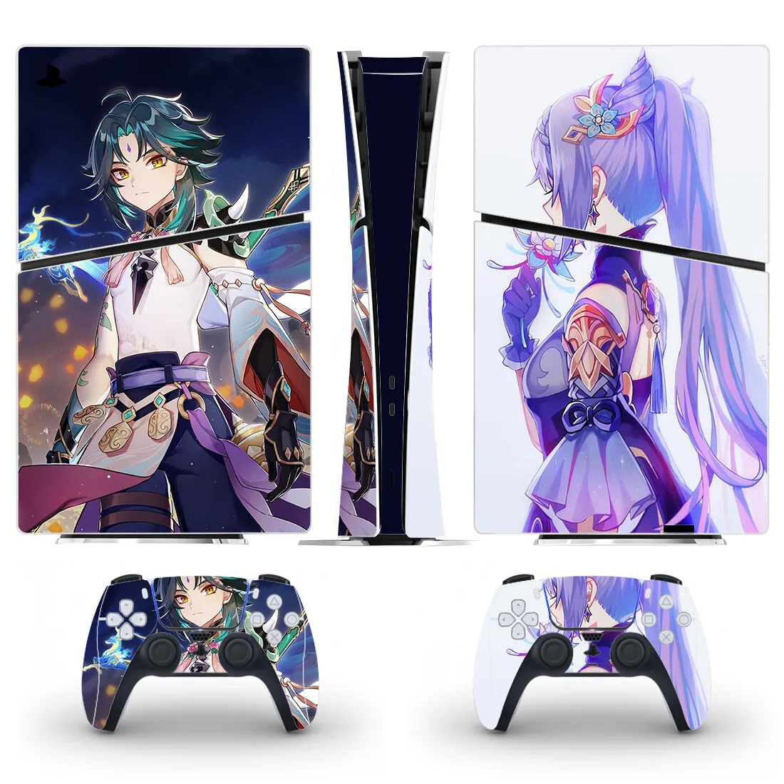 novo-adesivo-de-vinil-para-console-e-2-controles-ps5-slim-edicao-digital-genshin-impact