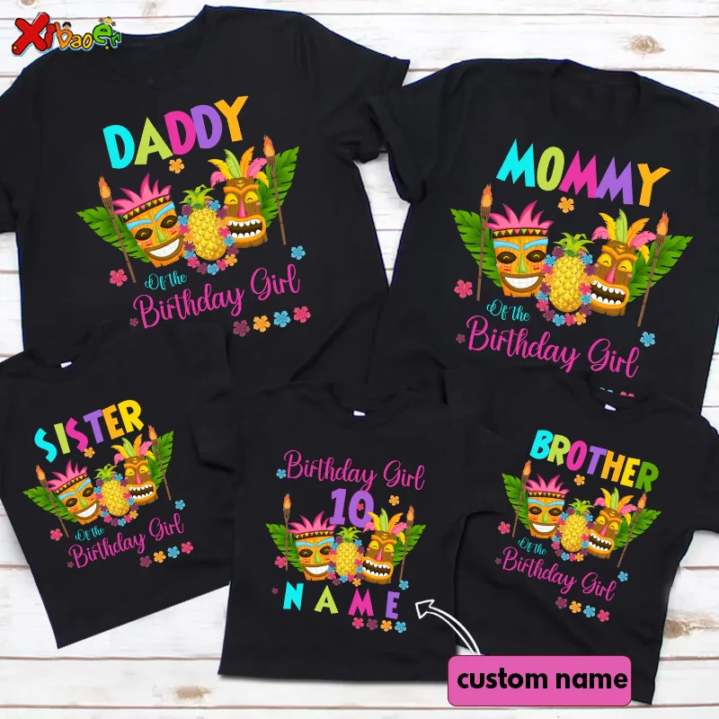 

Luau Birthday family Shirt Hawaiian Birthday Party Hawaii Shirt girl Birthday Matching Outfits Family T Shirt Girls Party Shirt