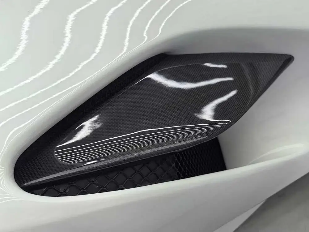 

OEM Style F8 Dry Carbon Fiber Side Air Intake Rear Fender Air Vent for Ferrari F8 Spider Tributo Car Exterior Body Parts