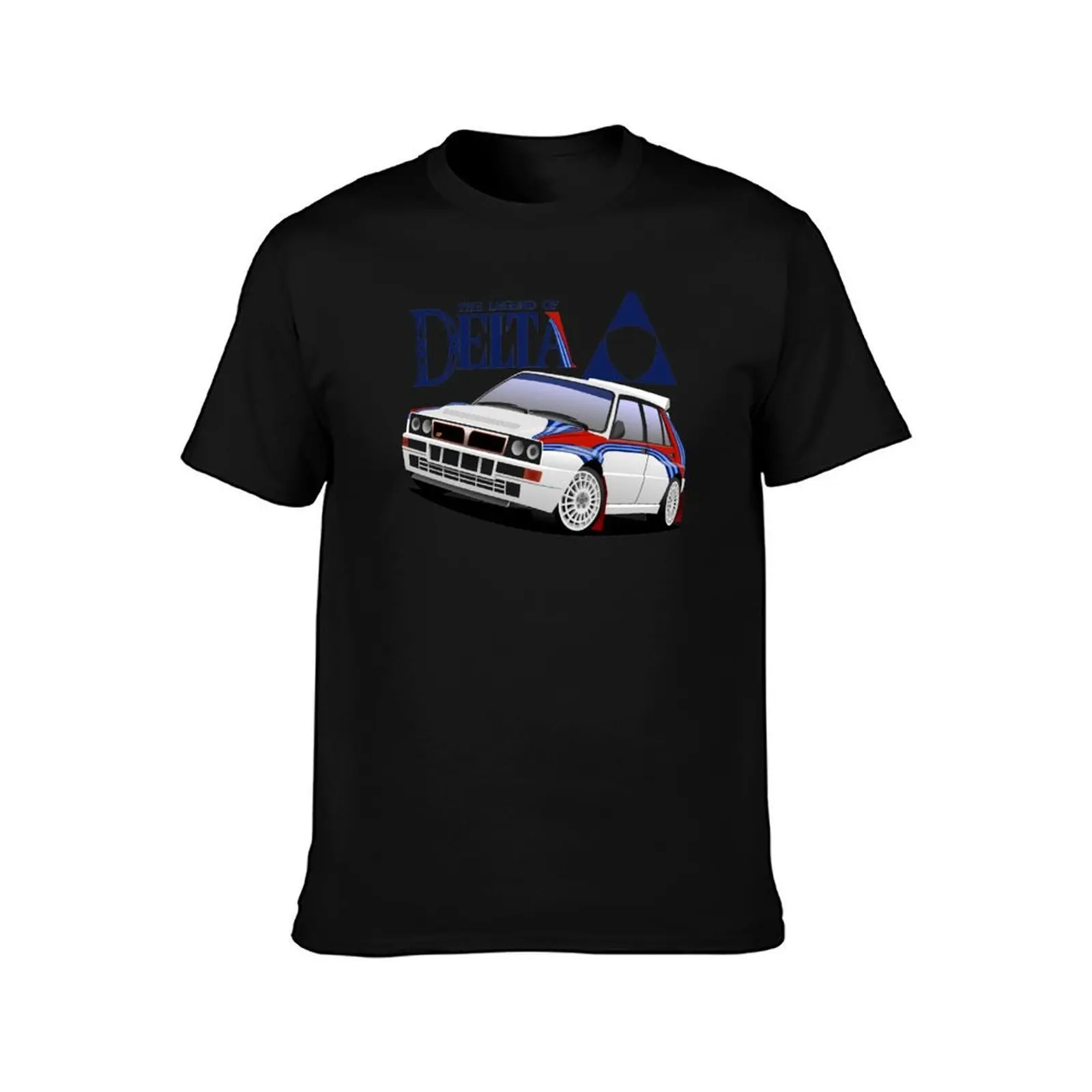 Legend Delta - 2.0 T-Shirt, Summer Casual Cotton Tee, Oversized Streetwear Tops, Vintage Graphic Print, Loose Fit Short Sleeve