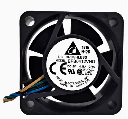 Delta EFB0412VHD CP09 DC 12V 0.18A 40x40x20mm 4-Wire Server Cooling Fan