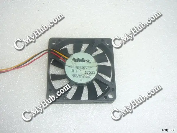 For Nidec D05X-24TL 02B DC24V 0.06A 5010 5CM 50MM 50X50X10MM 3pin Cooling Fan D05X-24TL 02B