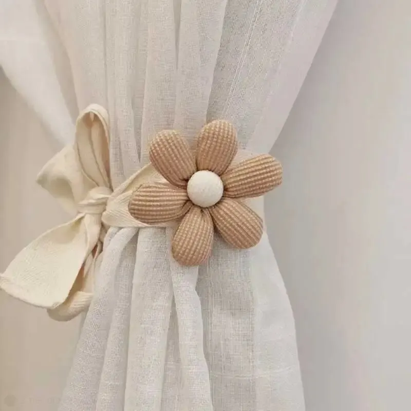 thumbnail image 1 of 3D Flower Curtain Ties Decorative Bundle Rope For Car And Children Room, 1 of 3