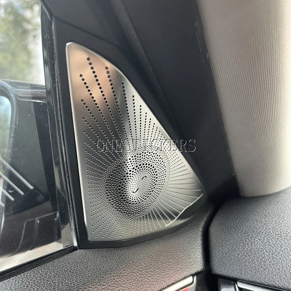 For Mercedes Benz E Class W212 2009-2015 Car Styling Accessories Door Window A Pillar Triangle Tweeter Audio Speaker Cover Trim