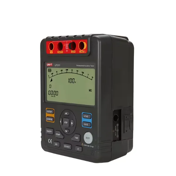 UT511 Digital Insulation Resistance Tester 1000V 10Gohm Automatic Range Digital Megohmmeter LCD Backlight UT511