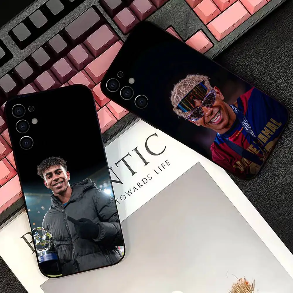 L-Lamine Yamal Football Star  Phone Case Black Silicone Soft For Samsung S25,S24,S21,S22,S23,S30,Ultra,S20,Plus,Fe,Lite