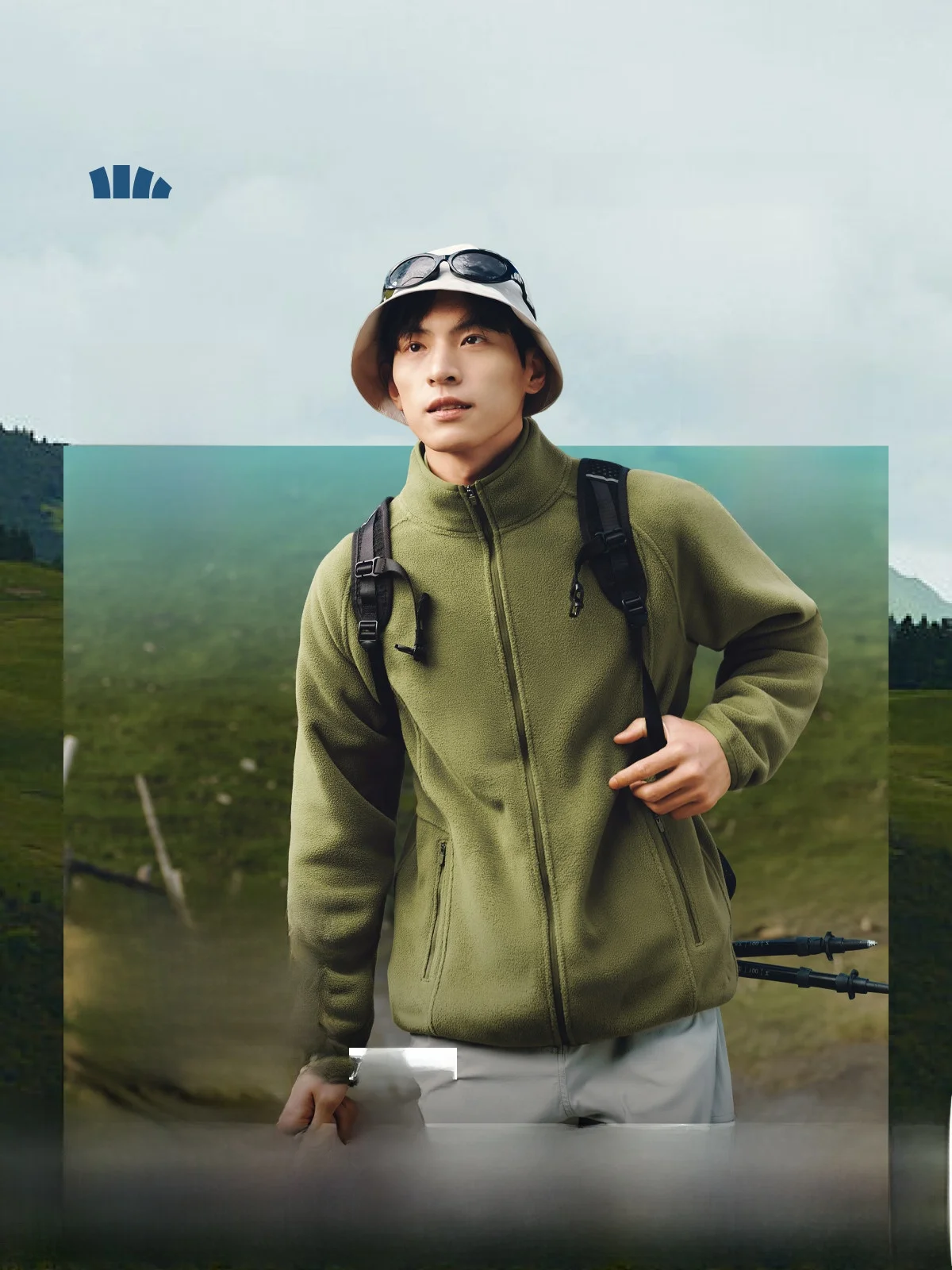 

Banani Fce Jaet Men's Warm Breathable Outdoor Windbreaker Stand Collar Autumn Winter Polyester Fiber Long Sve Zipper