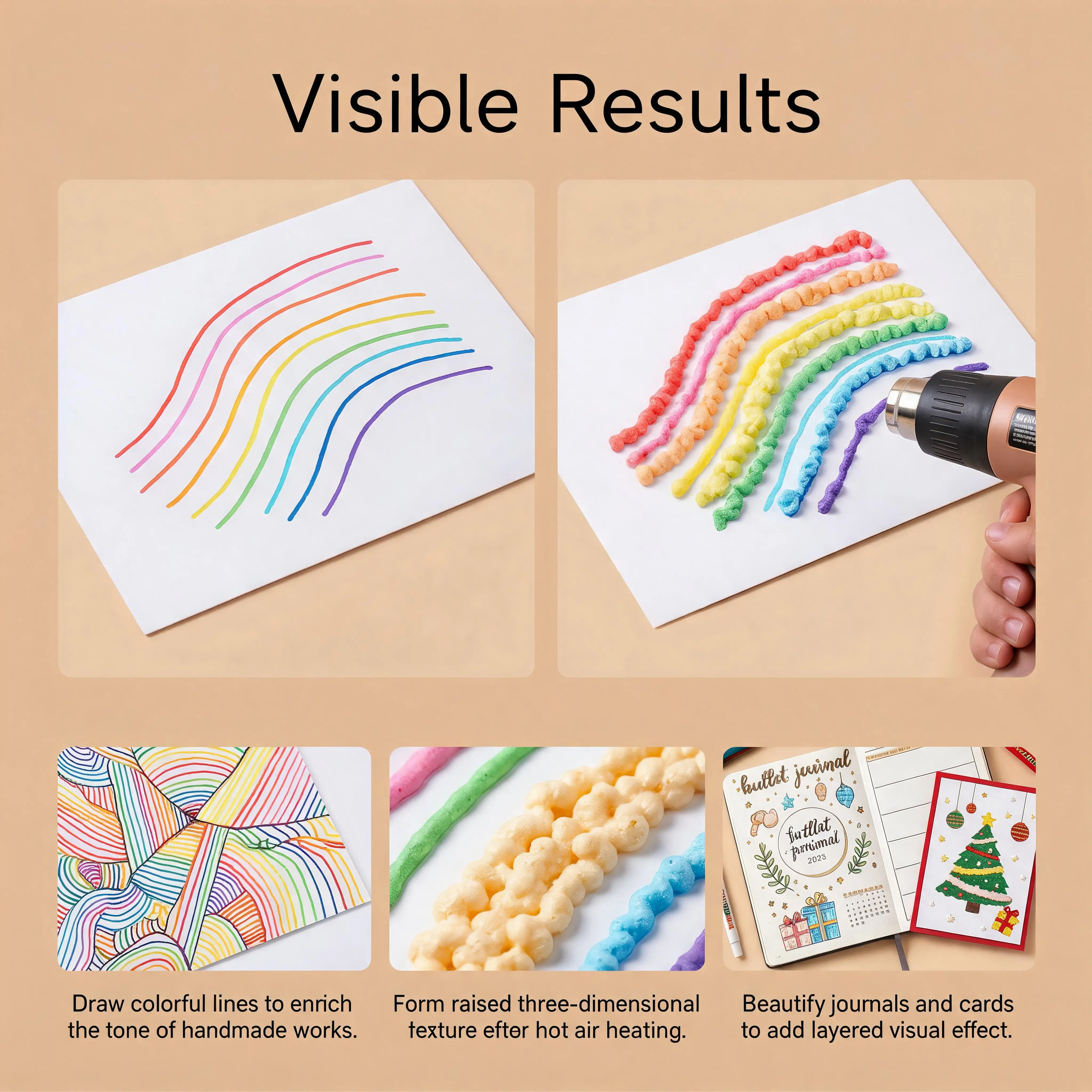 12-Color 3D Bubble Popcorn Painting Pen Magic Bubble DIY Art Pen Children's Painting Coloring Creative Marker Pen Waterproof