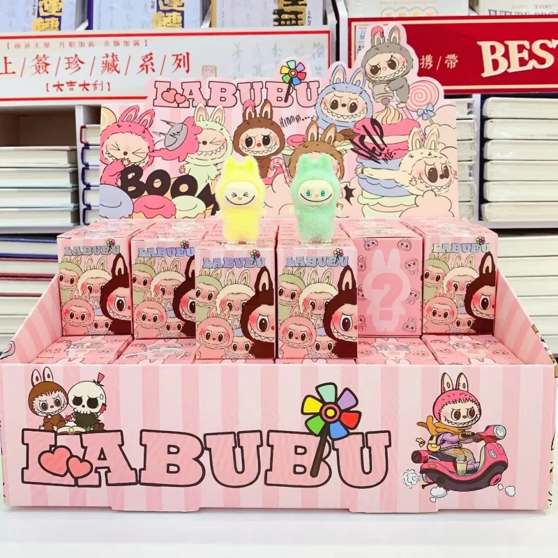 ใหม่การ์ตูน Labubu เรซิ่น Plush กล่องตาบอดจี้กระเป๋าเป้สะพายหลังอุปกรณ์เสริมเดสก์ท็อปเครื่องประดับน่ารักเด็ก Surprise ของขวัญวันเกิด