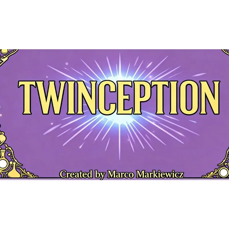 Magic Trick TWINCEPTION by Marco Markiewicz - Double Card Prediction Gimmick Close Up Illusion Props Mentalism Magician
