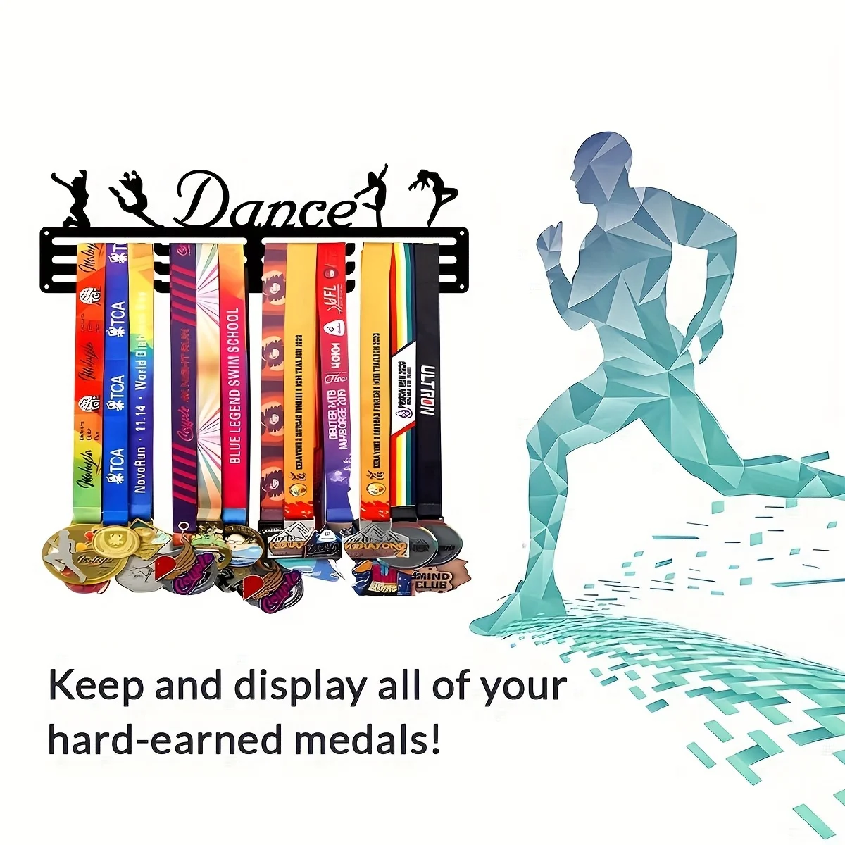 Room Decoration A Bohemian Metal Dance Medal Display Rack, No Power, Feather-Free, Suitable for Home, Office And Outdoor