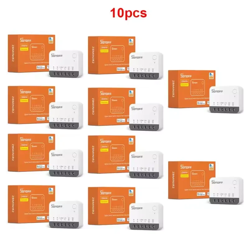 SONOFF ZBMINIR2 Zigbee Mini Smart Switch Smart Home Stroomonderbreker Afstandsbediening via eWeLink Compatibel met Zigbee Hubs