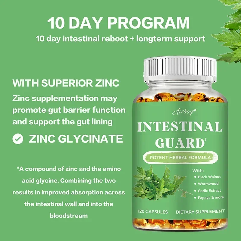 

Intestinal Guard Capsules - Supports Intestinal and Digestive Health, Relieves Bloating, Improves Immunity, Energy LevelsSupplem