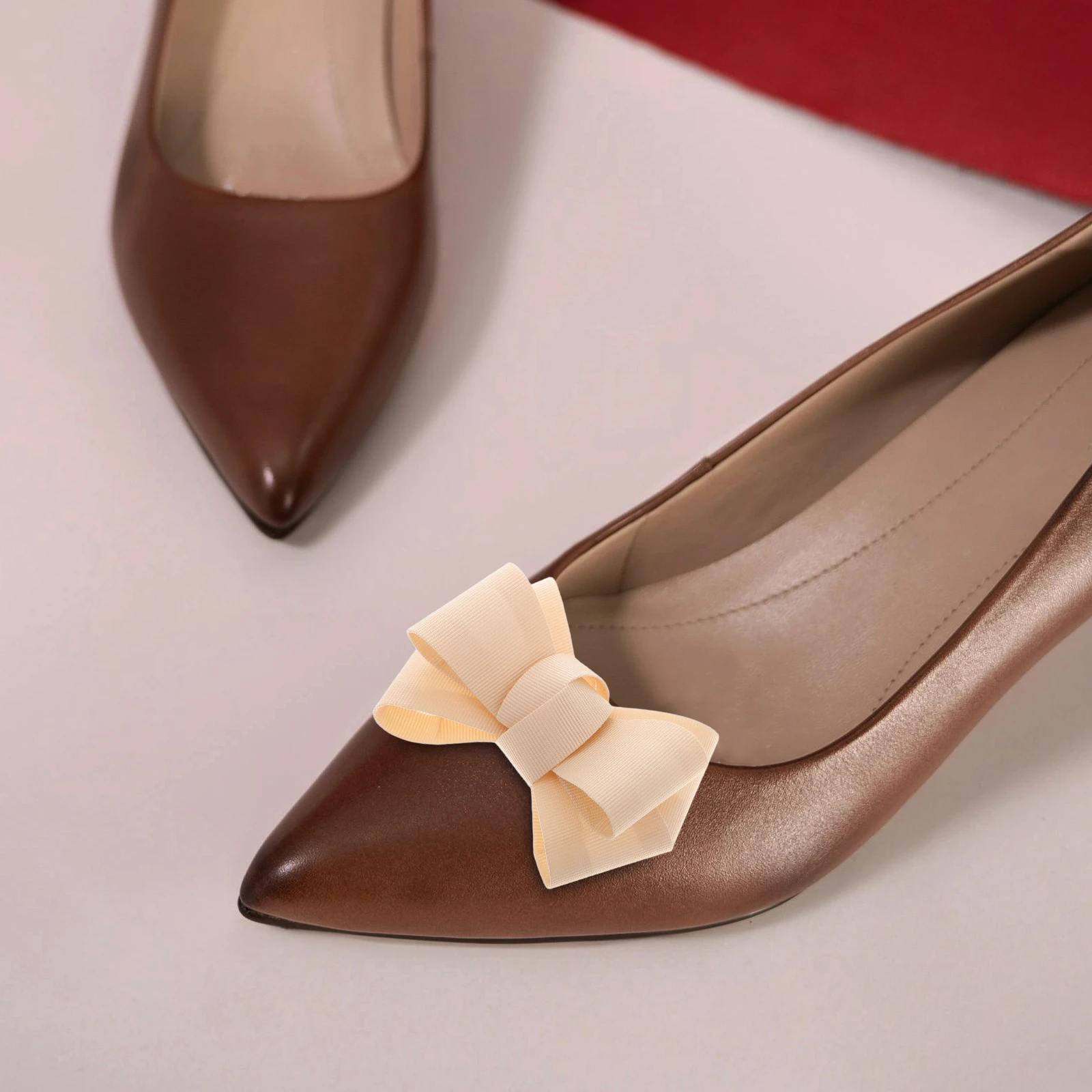 

2 Pairs Slippers Bow Shoe Jewelry Charms for Sneakers Bridal Wedding Shoes Appliques Embellishments Clothing Bows