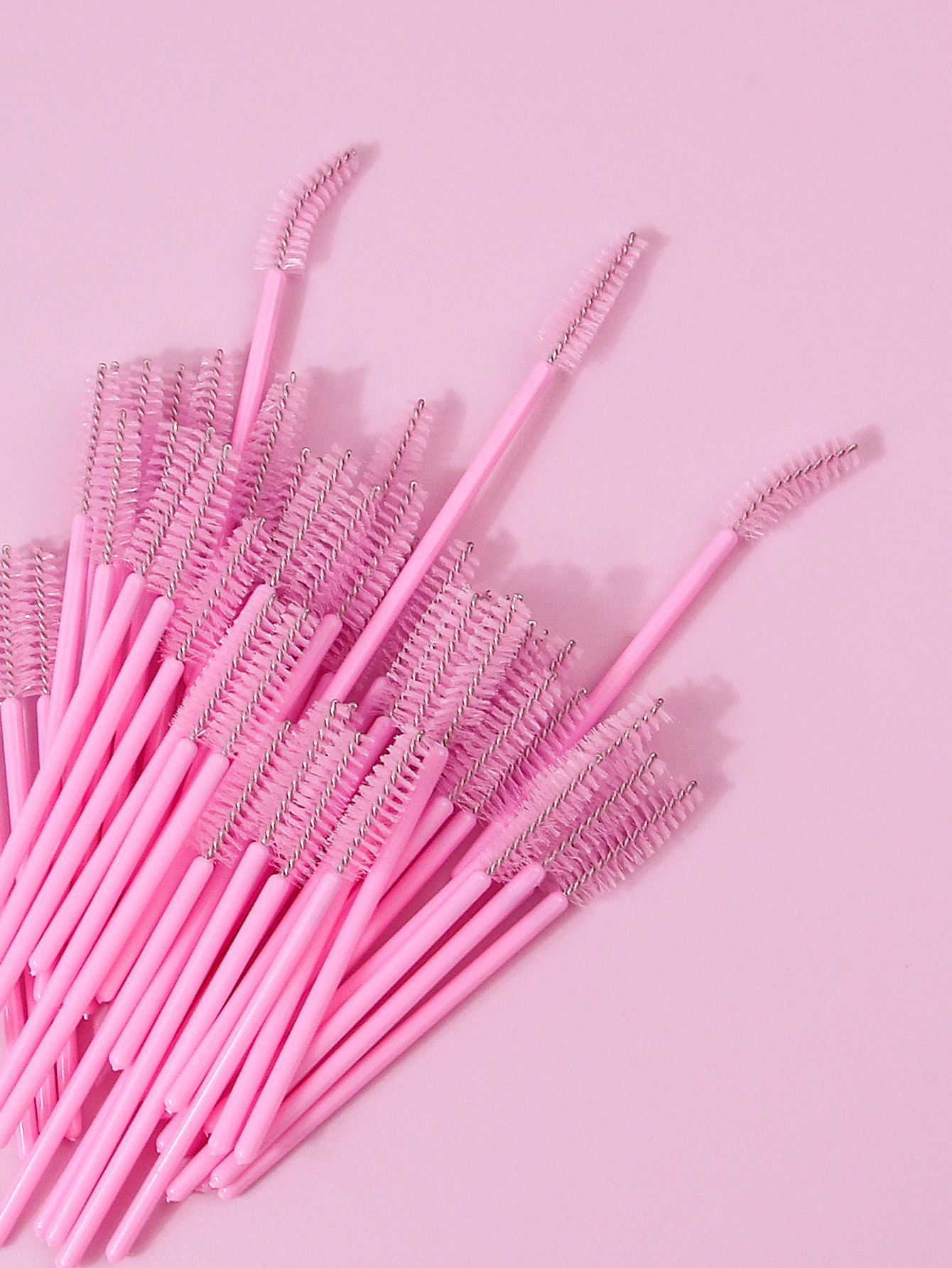 50 قطعة فرشاة ماسكارا حلزونية، تمديد الرموش، مشط تجعيد، فرشاة حواجب، أداة فرشاة مكياج معلبة محمولة متعددة الوظائف #3