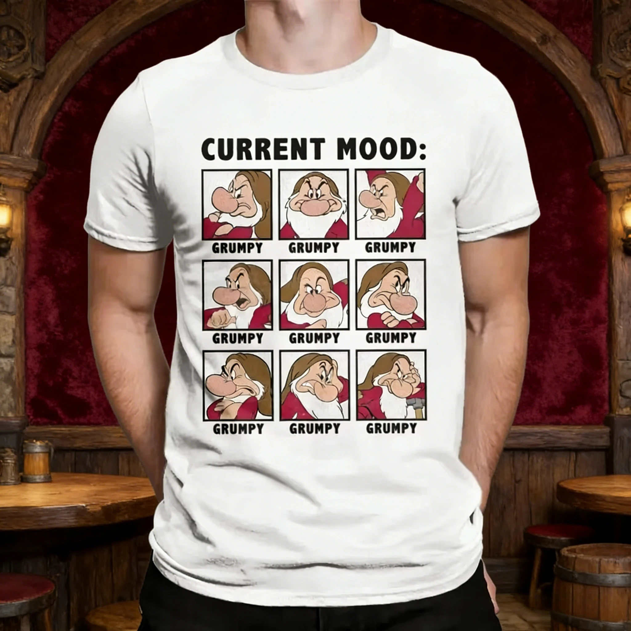 

Summer Disney Seven Dwarfs Avatar Printed Pure Cotton T-shirt, Fashionable, Loose and Casual Short-sleeved, Unisplesy