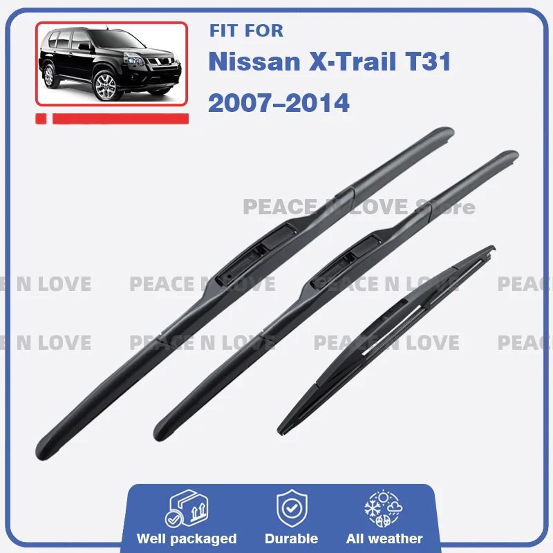 

Windshield Wiper Blades For Nissan X-Trail T31 2007–2014 XTrail X Trail Front Rear Windscreen Window Car Accessories Auto 2013