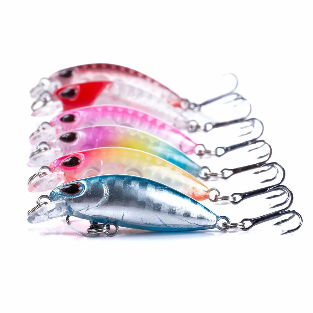 

6pcs/set Swimbait 4cm/2g Minnow Fishing Lure Hooks Tackle Hard Bait Bass Wobbler