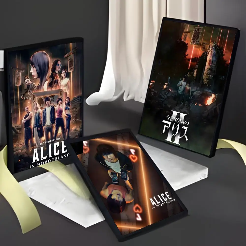 العلوم الإثارة البرامج التلفزيونية أليس في بوردرلاند المشارك لوحة ذاتية اللصق مع المطبوعات غرفة نوم المنزل غرفة المعيشة الديكور #2