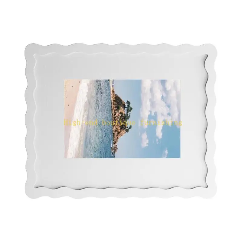L9NB Modern 5x7 Arched Structure Photo Stand constructed From And Glass
