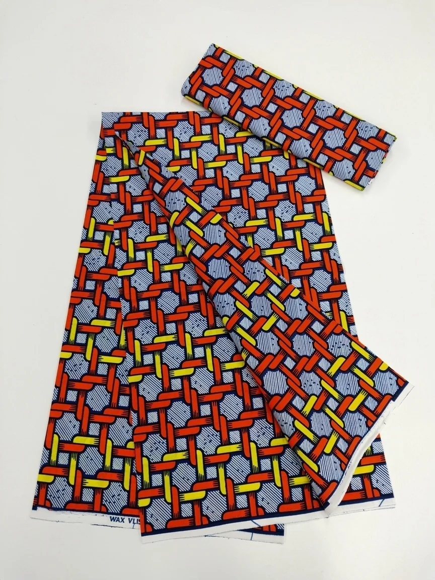 Ankara Fabric African Real Wax Print Cotton 100% New Design 2024 Tissus Wax Africain Patchwork Fabric For Dress 6yard Sales Soft