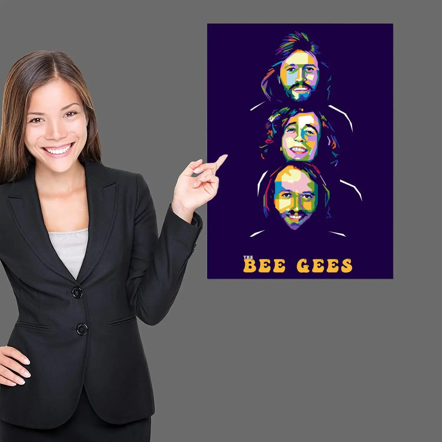 bee gees Poster Prints Wall Art Canvas Painting Poster For Modern Family Living Room Home Decor