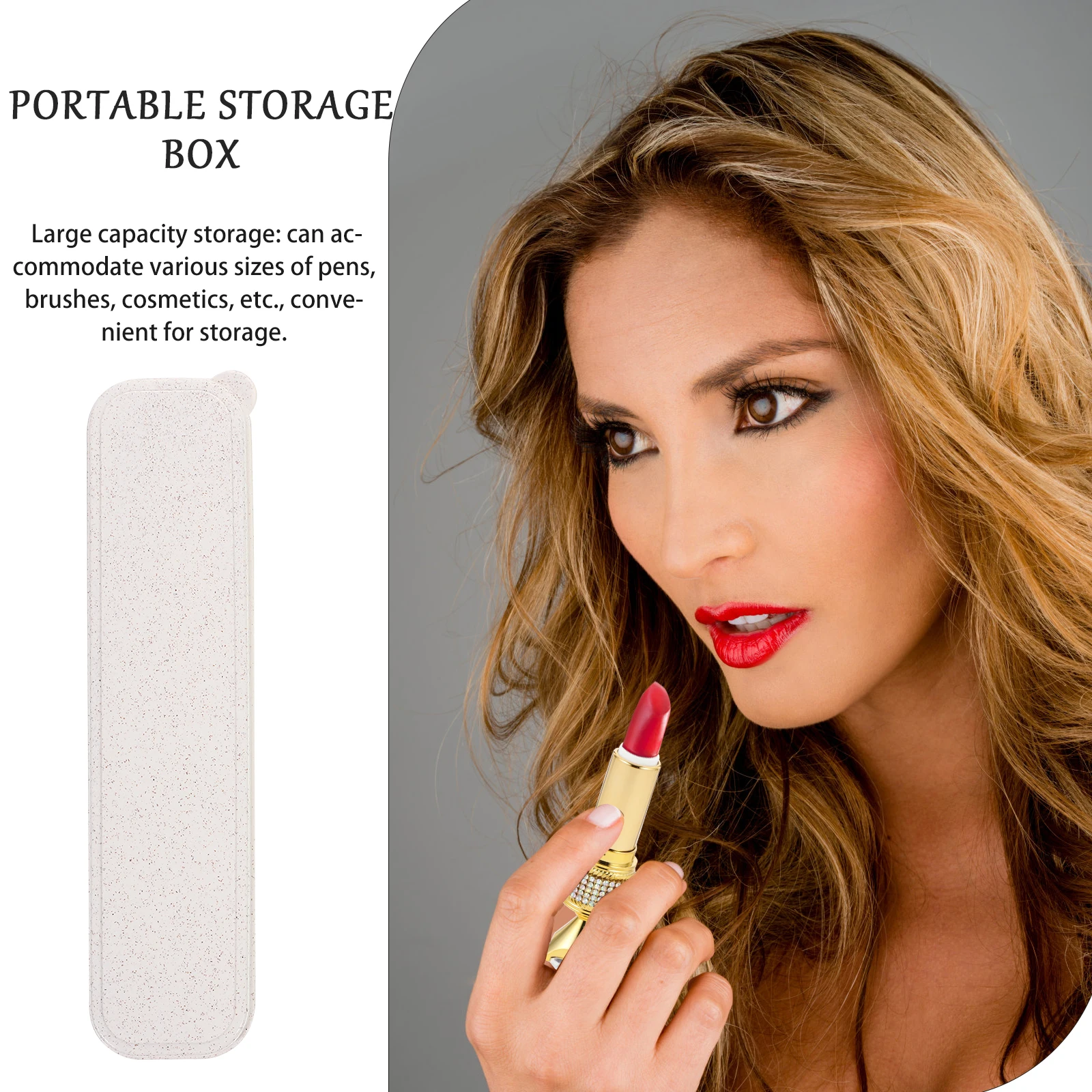

6pcs Makeup Brush Storage Case Organizer Box Travel Pencil Box Slim Portable Multi-Functional Pen Holder Large Capacity