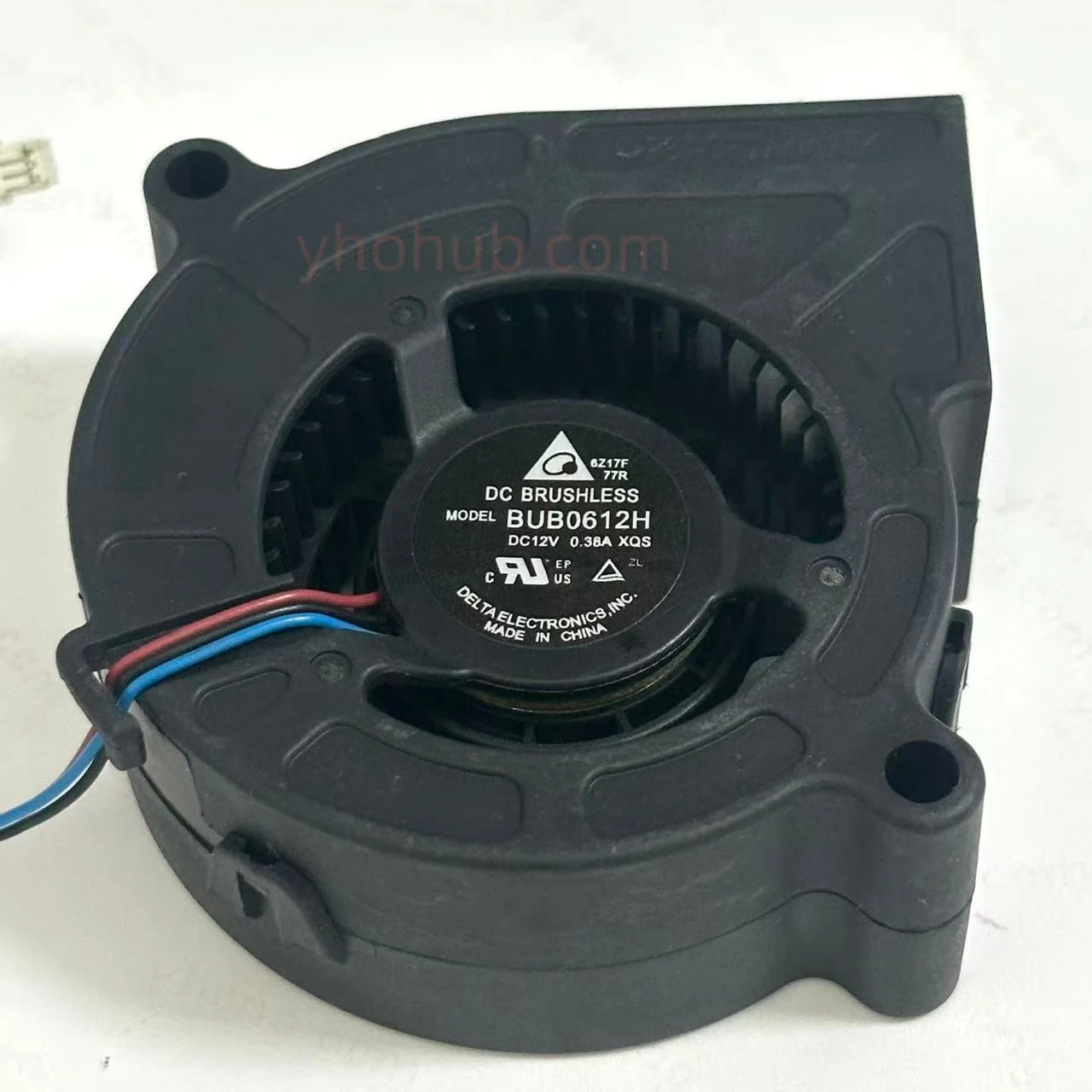 delta-bub0612h-xqs-dc-12v-038a-60x60x25mm-3-wire-server-cooling-fan