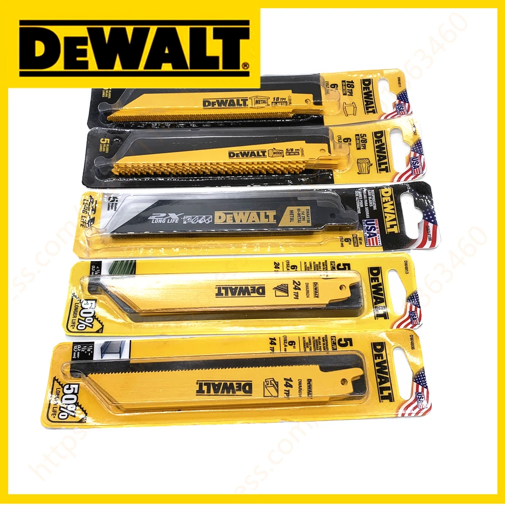 DEWALT DWA4188 DWA4186 DWA4169 DW4821 DWA41612 DWA41812 DW4808 DW4811  Reciprocating Saw Blades For DCS369 DCS367 DCS386 DCS389 