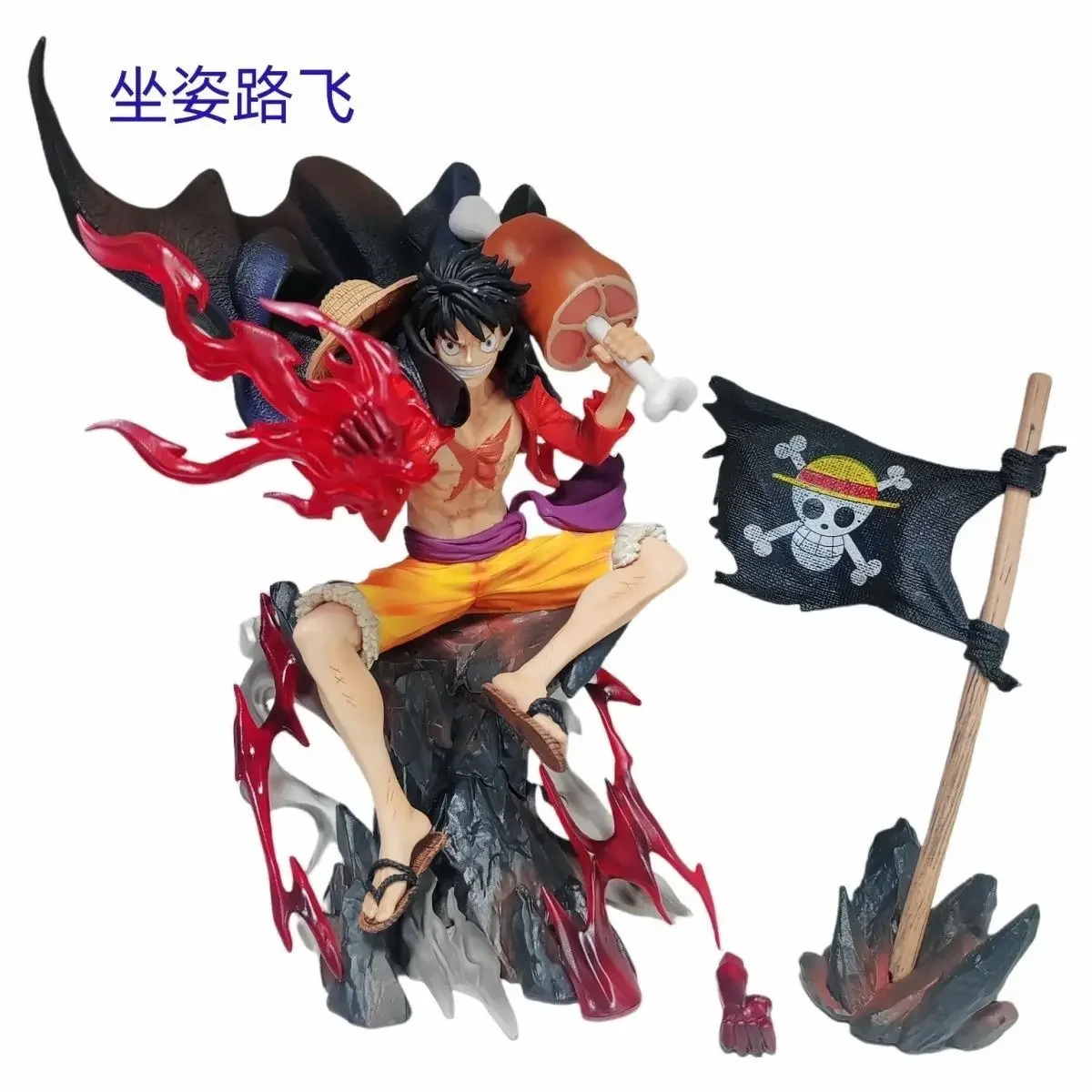 Anime One Piece Luffy Figures GK The Island of Ghosts Streaming Cherry Monkey D. Luffy Action Figures PVC Collection Model Toys