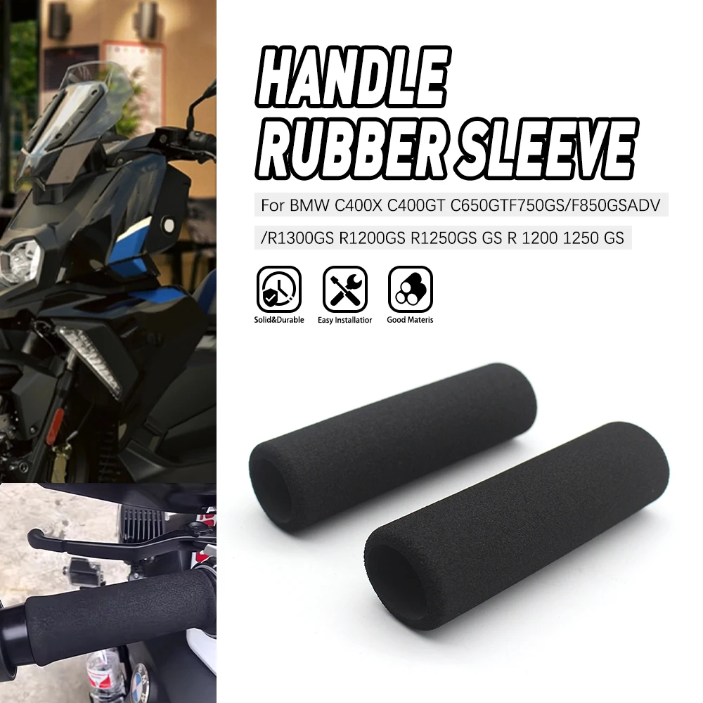 

Motorcycle Handlebar Grips Foam Cover Anti‑Slip Foam Handle Grips Soft Non‑slip Replacement for R850/R1100GS/R1150GS/R1200GS