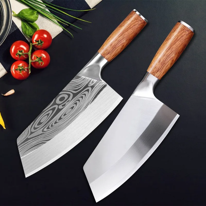 

Damascus Pattern Bone Cutting Knife Stainless Steel Chef Knife for Cutting Meat Kitchen Vegetable Slicing Knife Cooking Tools