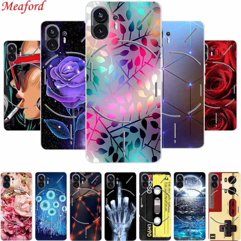 For Nothing Phone One 1 Case Phone1 Clear Bumper TPU Soft Back Cover Case For Nothing Phone Two 2 Phone Case Cover Phone2 Funda