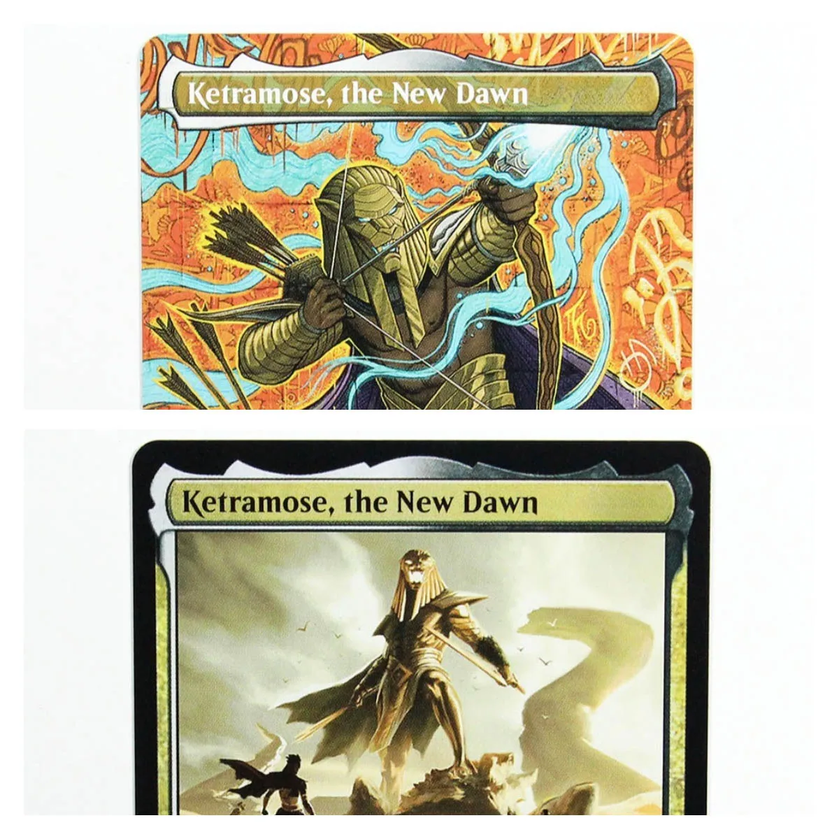 

(DFT) Ketramose, the New Dawn Holo TCG Magical Proxys Game Black Quality Playing Cards Gathering Board Game Trading Cards Proxy
