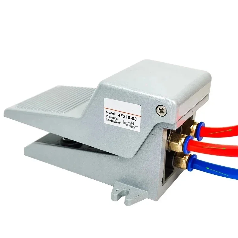 4F210-08 2 Position 5 Way Momentary Air Tool Foot Pneumatic Pedal Valve Switch4F210-08L Lock Pedal Valve
