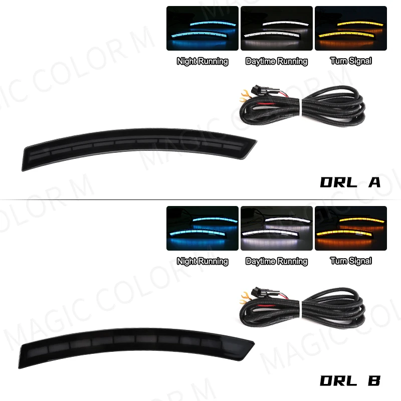 LED Side Marker For Honda CRV CR-V 2023 2024 Car Wheel Arch Eyebrow Light Front Fender Driving Turn Signal White Yellow Blue 12V