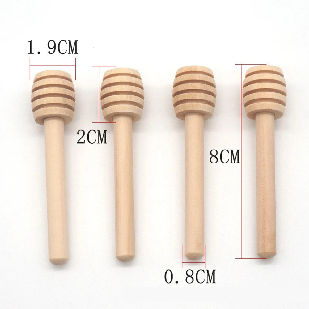 Custom 20-50Pcs Wooden Honey Dippers Stick Wedding Favors for Guest Engraved Length 8-10CM Honey Dipper Wands Party Baptism Gift