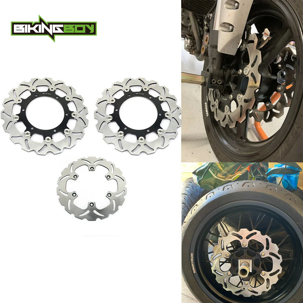 Передние и задние тормозные диски BIKINGBOY, роторы для FZ1 Fazer FZS 1000 Fazer 01-05 03 XJR 1300 99-17 07 08 BT 1100 Bulldog 02-06 Передние и задние тормозные диски BIKINGBOY, роторы для FZ1 Fazer FZS 1000 Fazer 01-05 03 XJR 1300 99-17 07 08 BT 1100 Bulldog 02-06